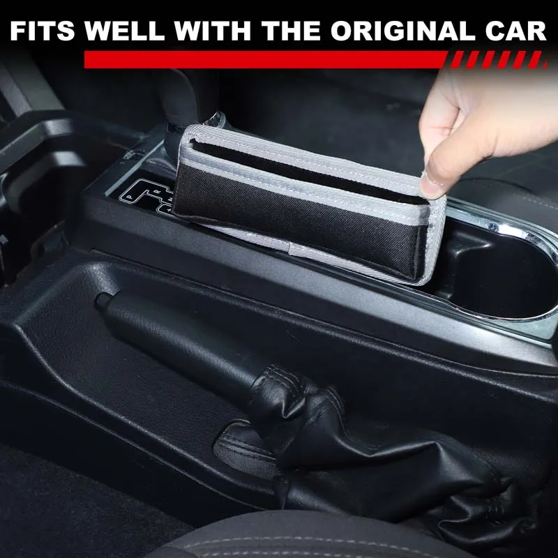 For Toyota Tacoma 2016+central handbrake side mobile phone bag, glasses bag, storage bag, car interior organizing accessories