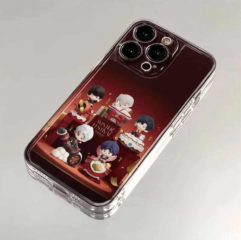 Kfc x amor e espaço profundo sylus zayne celebração fosco padrão macio tpu caso transparente capa de telefone para iphone anime cosplay