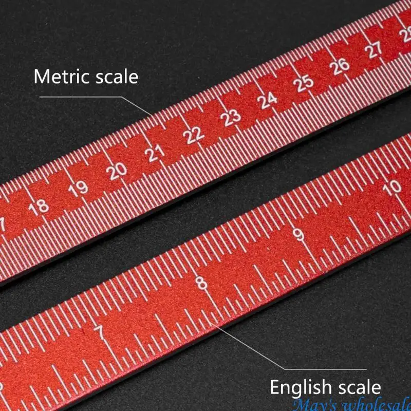 Marking T-Rule Aluminum Alloy T Type Scale Ruler Woodworking Marking Scribing 448A