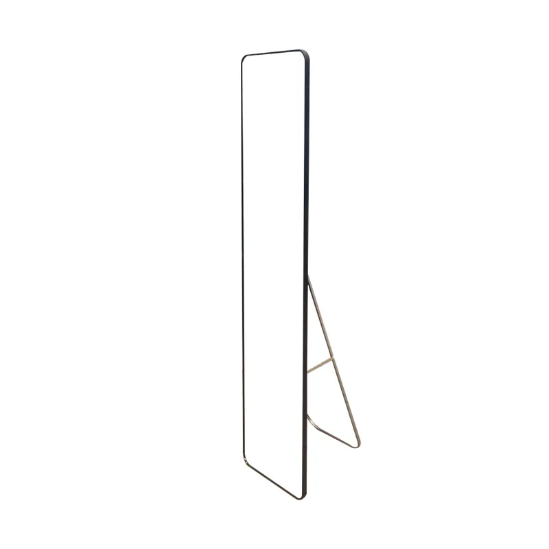 Rechteckiger Ganzkörperspiegel, hochauflösender, heller Standspiegel, Schlafzimmer-Standspiegel, Schminkspiegel