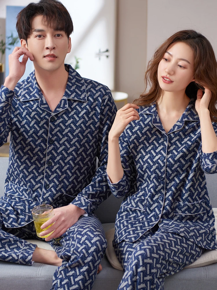 cotton-pajamas-couples-long-sve-home-clothes-set-for-middle-aged-and-ly-spring-autumn-sle-active-dyeing-ket-design