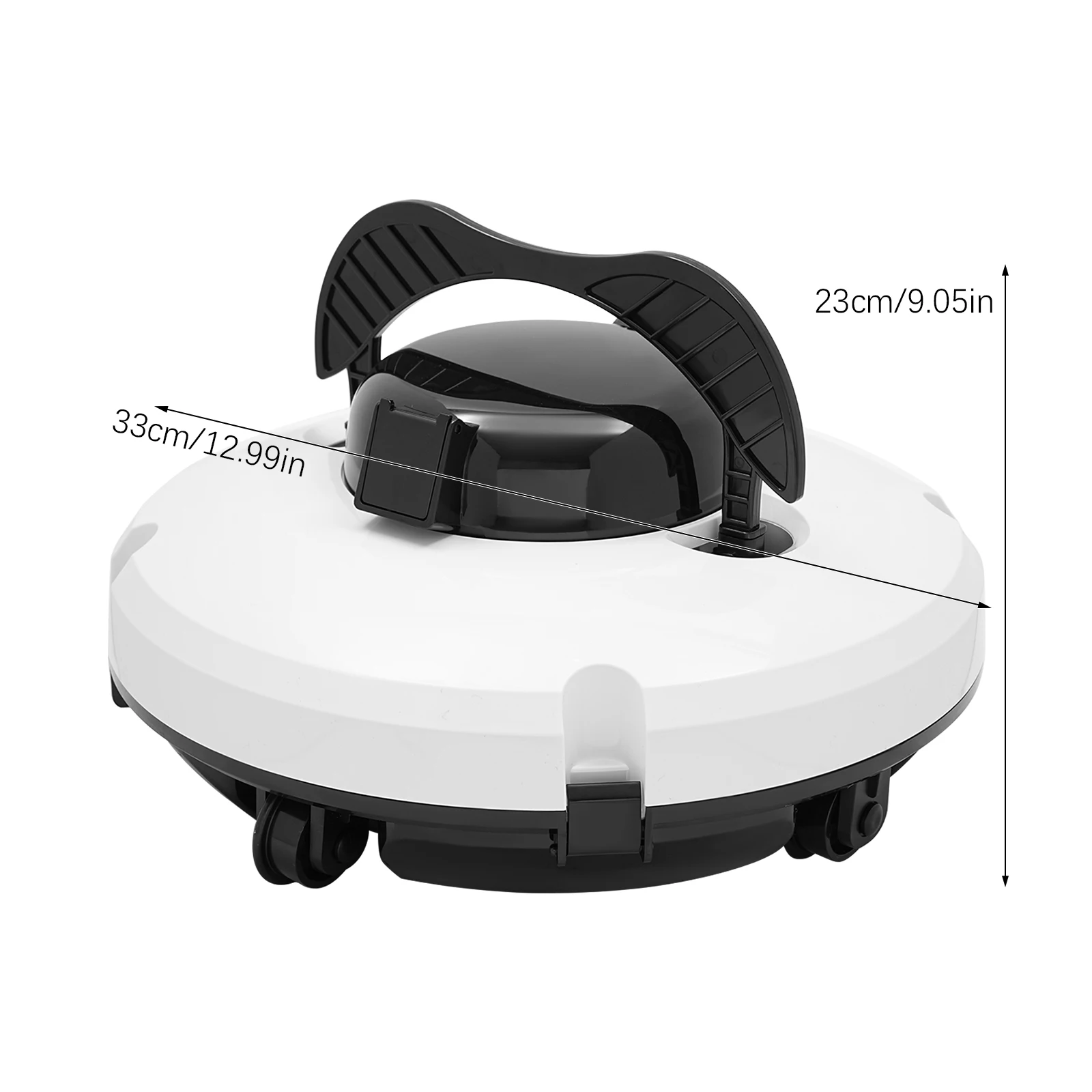 Robotic Pool Cleaner, Cordless Pool Vacuum Cleaner for Above Ground Pools for Swimming Pool Cleaning, Applicable Area 1076.4ft²