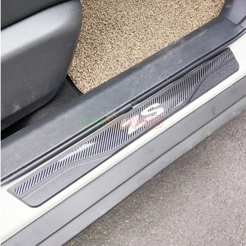 For MG ZS Hybrid HEV Car Accessories Door Sill Scuff Plate Pedal Cover Trim Exterior Threshold Protector Auto Stickers 2025 2026