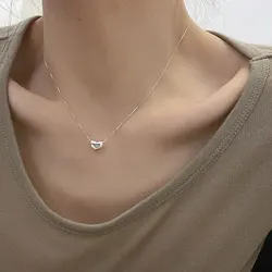 REETI 925 Sterling Silver Heart Necklace For Women Fine Jewelry Wedding Party Birthday Gift chains