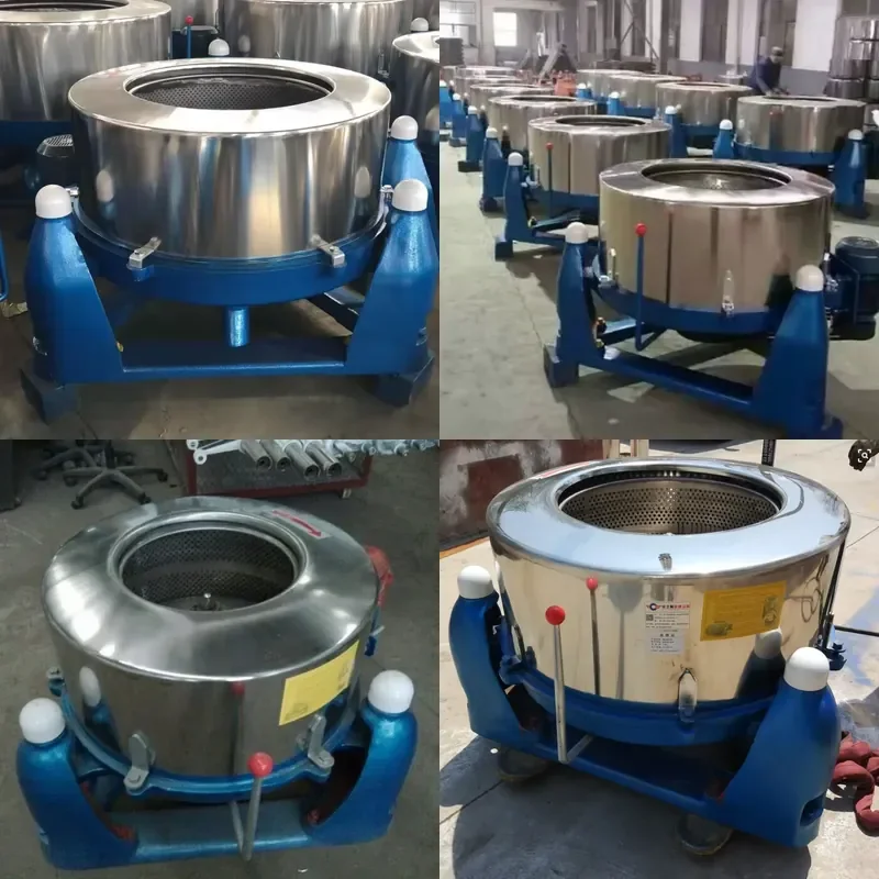 Large Capacity Rotary Dehydrator Three Legged Centrifugal Dryer for Vegetable Textile and Hardware Dehydration