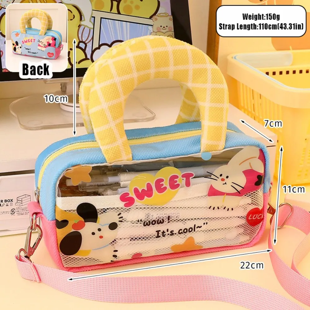 

Высококачественная сумка для ручек из ПВХ, прозрачный ручной пенал, большой вместительный водонепроницаемый органайзер для канцелярских принадлежностей, подарок для школы