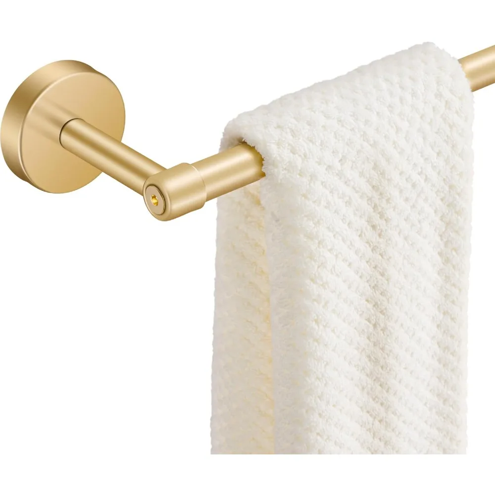 30-Inch Bathroom Towel Bar, Modern & Stylish Stainless Steel Bath Towel Rack Wall Mounted, Glittery Gold