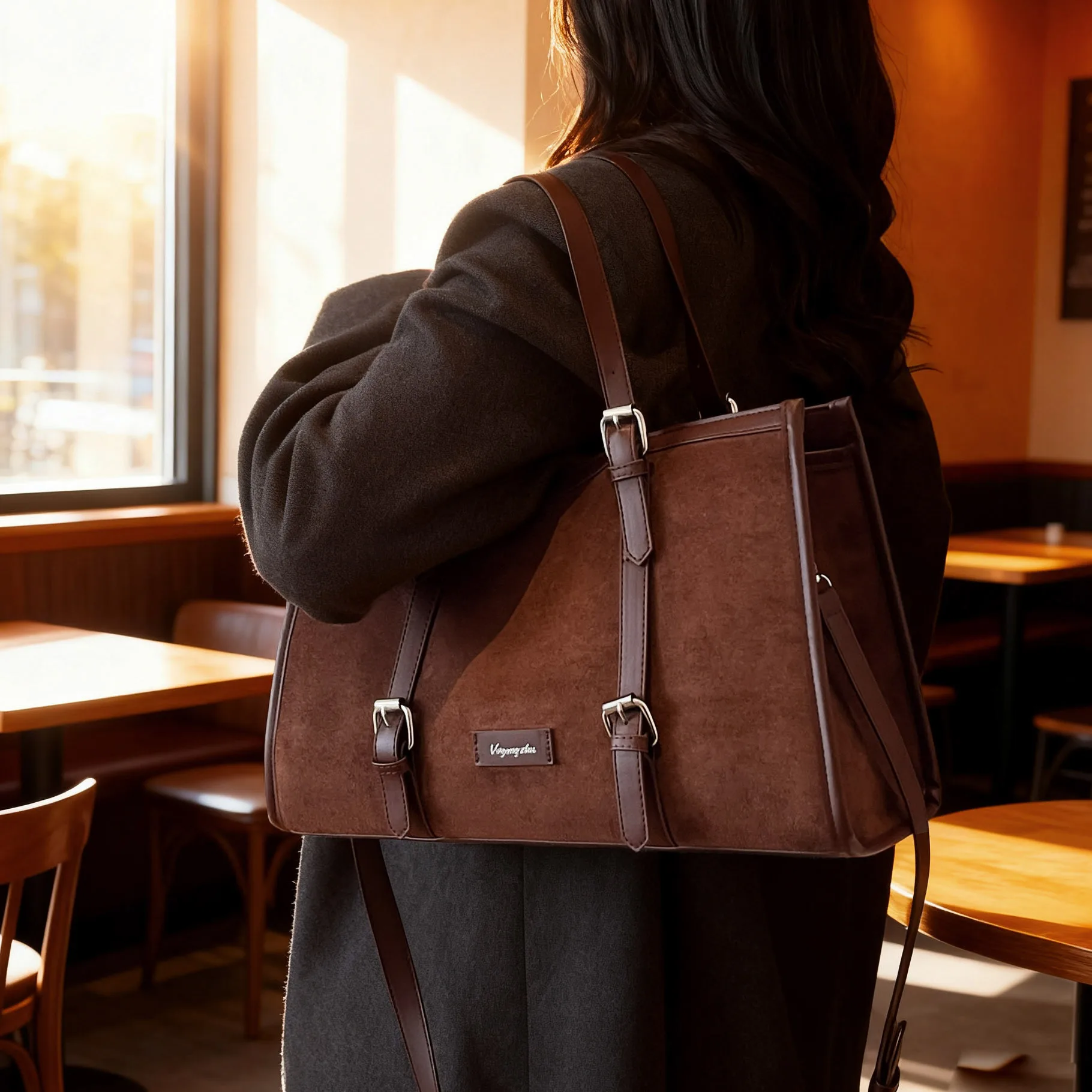 

2025 Autumn Winter Vintage Shoulder Bag for Women, Genuine Leather Crossbody Purse, Multi-way Tote Bag for Daily Commute