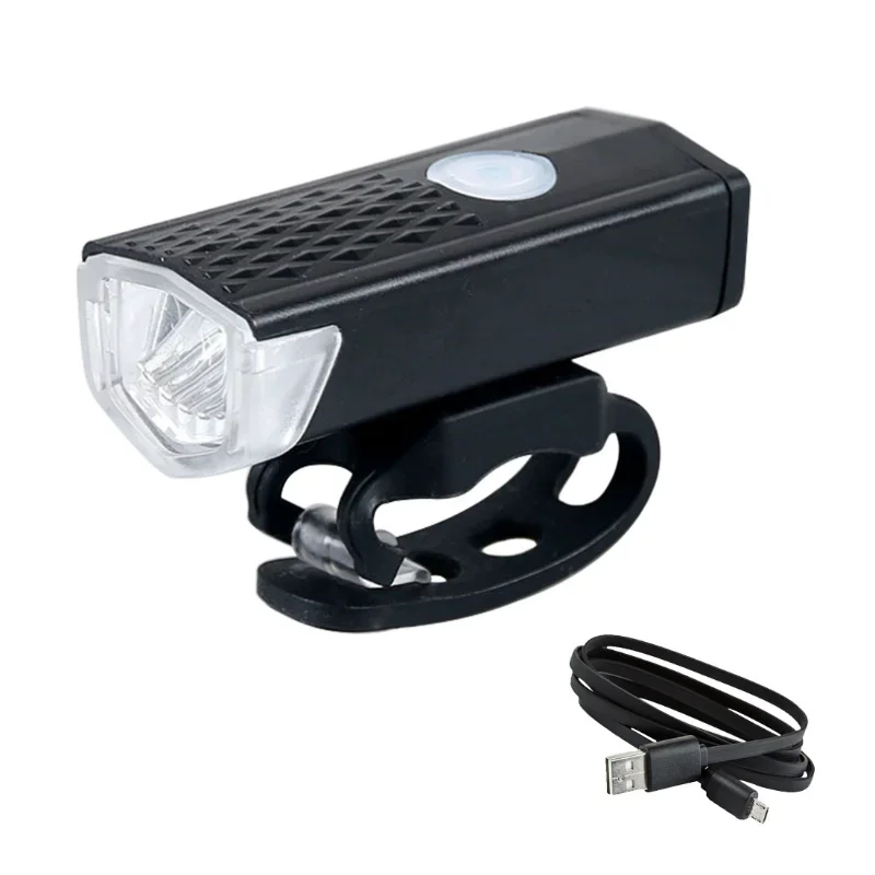 1Pcs Bike Light Set LED USB Rechargeable 300 Lumens 3 Modes Bicycle Lamp MTB Road Bike Front And Tail Light Set Flashlight