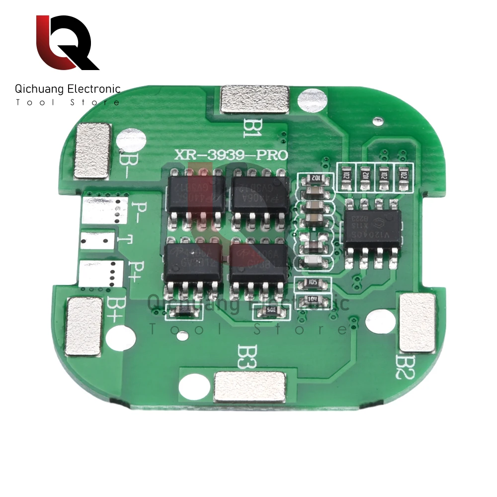 4S BMS 8A 14,8 V 18650 litowo-jonowa płyta ładunkowa Kwadratowa ochrona przed zwarciem PCB do silnika wiertarskiego/banku mocy/LED