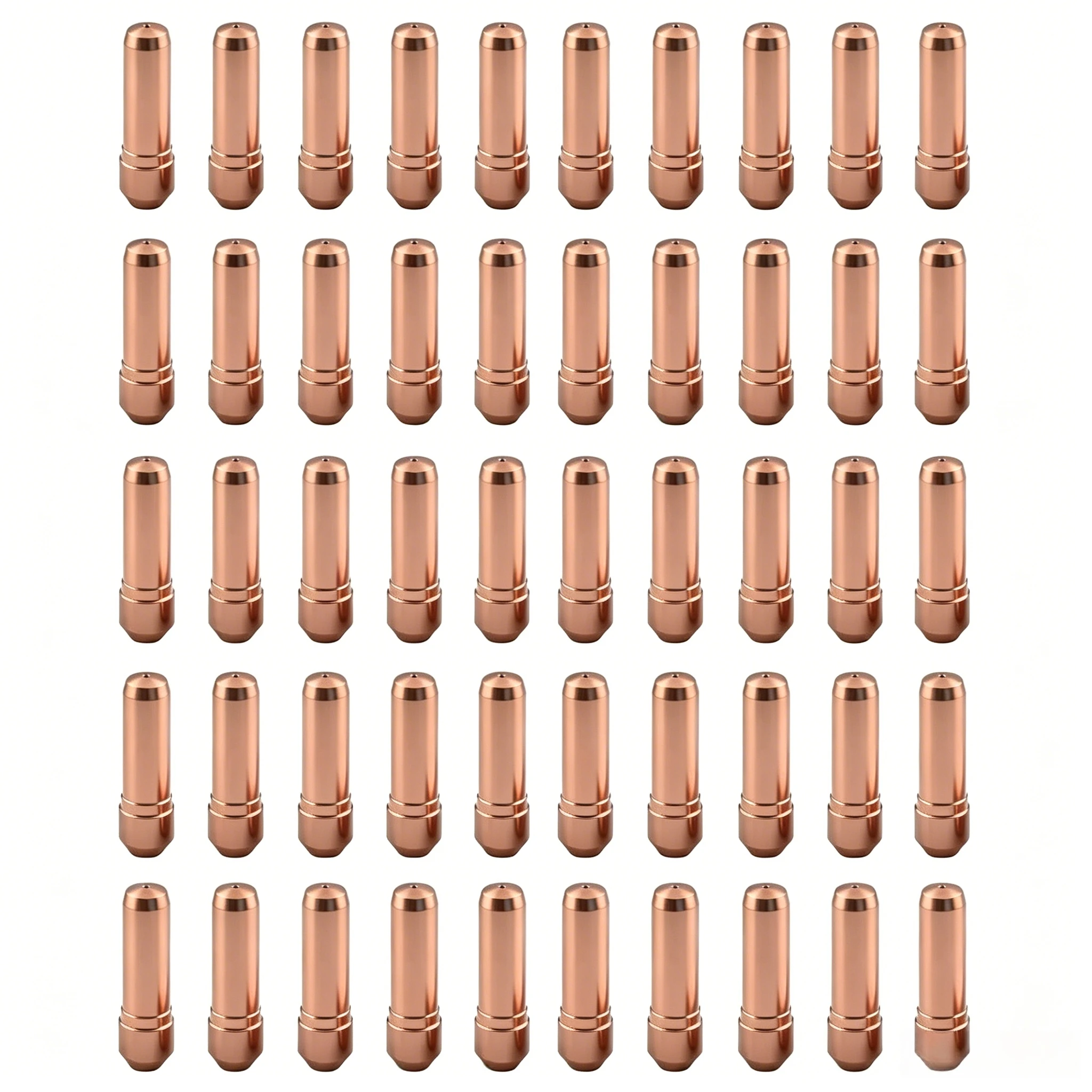 MIG Welding Contact Tip T-030 T-035 T-045 T-052 Copper Torch Nozzle 50 Pack 1.2mm Tips for Centerfire MIG Gun Replacement Parts