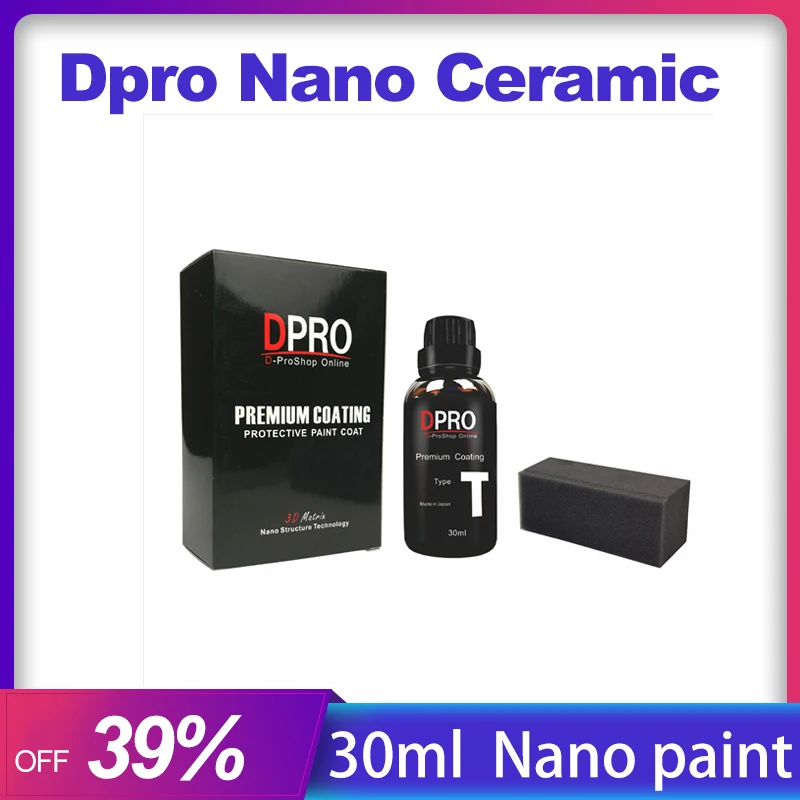 

30ml Dpro Nano Ceramic Car Coating Crystal Plating Solution Clean Car Polish Liquid Glass Anti Scratch Hydrophobic Japan Imports