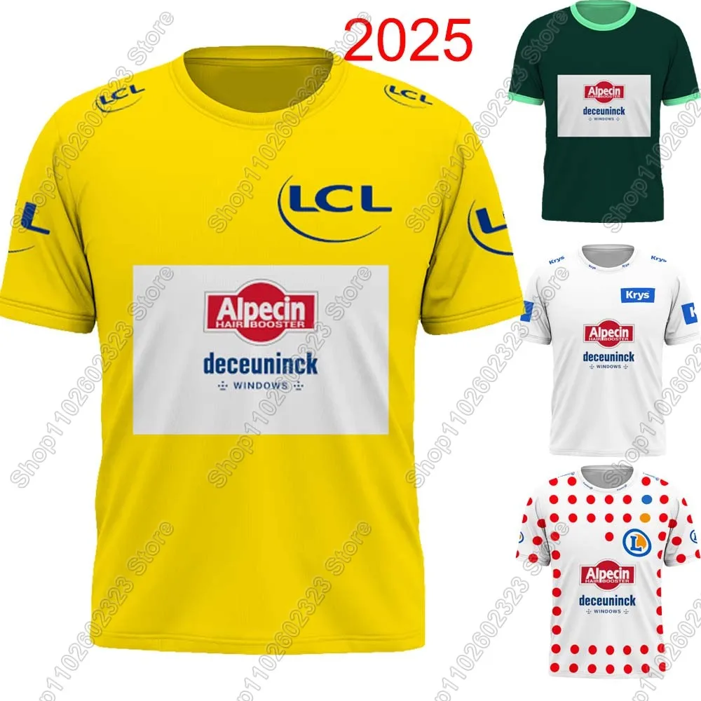 

France Tour Alpecin Deceuninck 2025 T Shirt Cycling Jersey Training Running Tops Fitness Jersey Sports Clothing MTB Running Wear