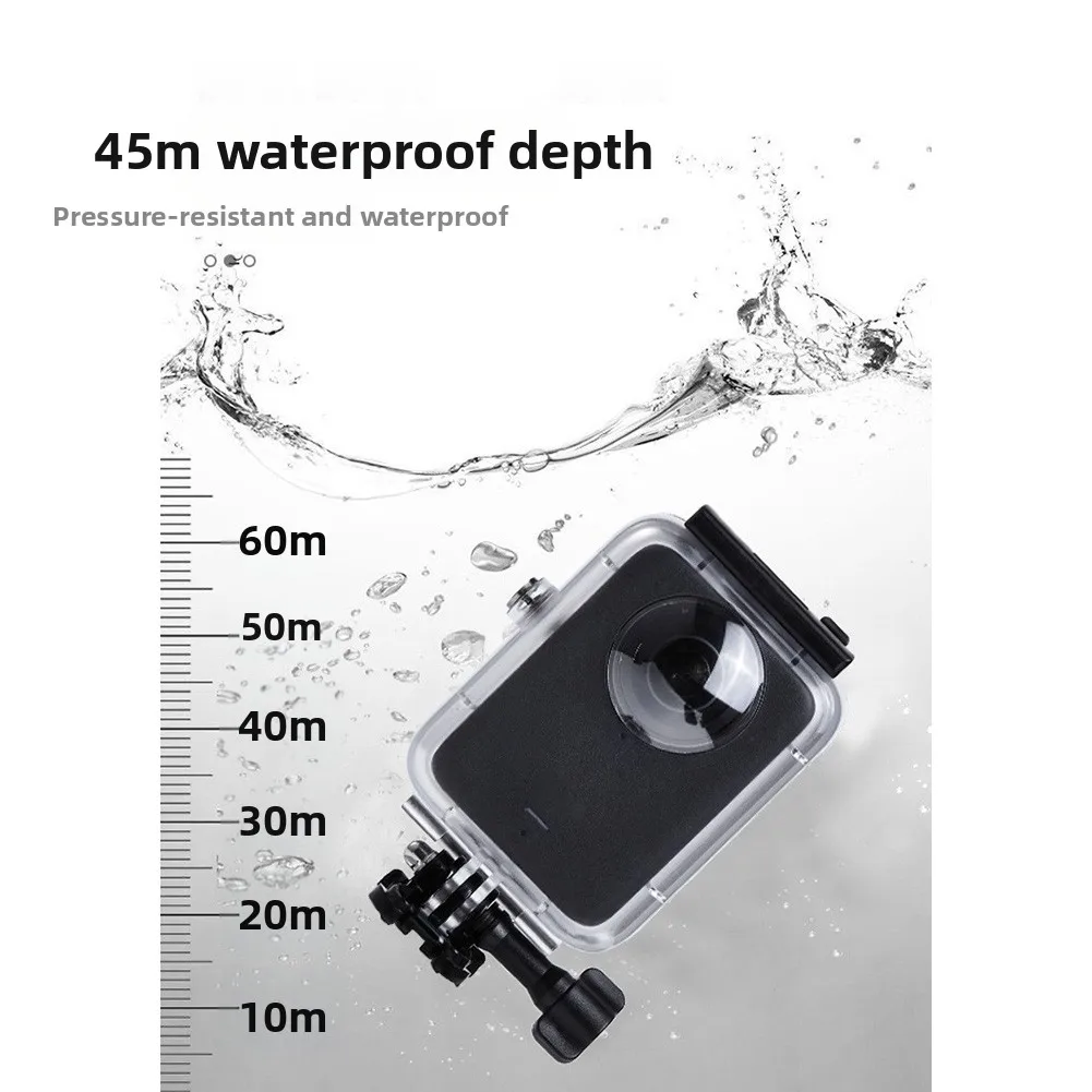 Camera Case For DJI-OSMO360 Panoramic Camera Waterproof 45 Meter Depth Touchscreen Design Protective Case Replace Parts