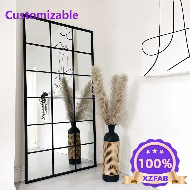 Factory Direct 2026 High Quality Frame Wall Mirrors Floor Elegant Minimalist Make Up Full Length Wall Mirror Glass House