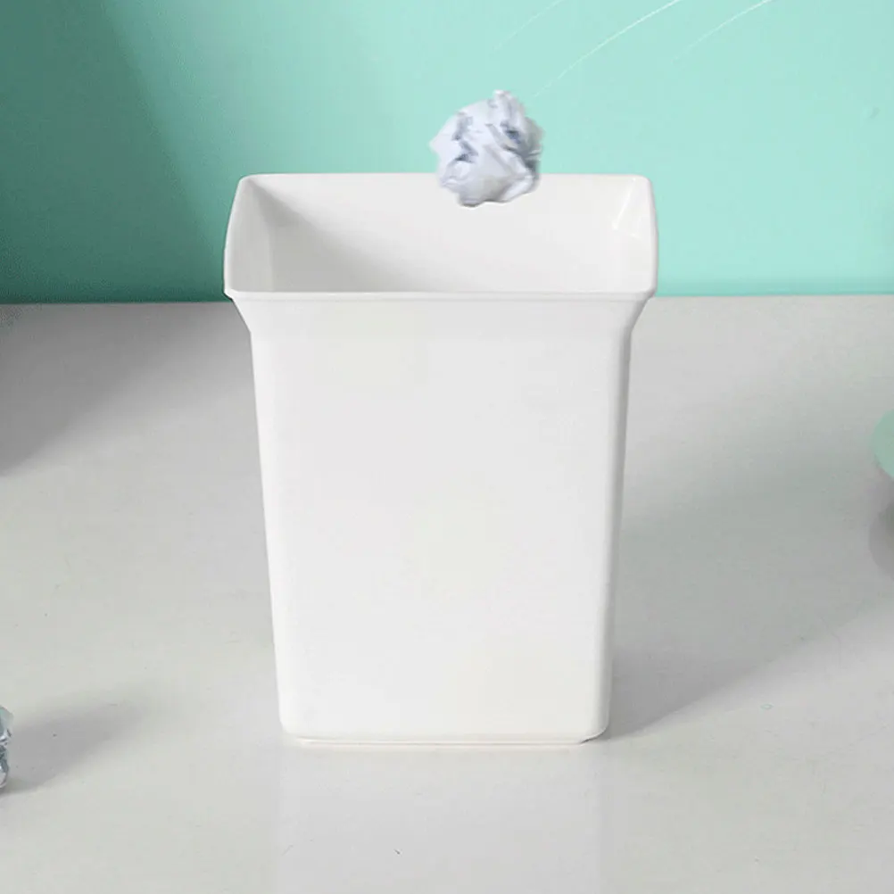 

4 Pcs Office Trash Can Desktop Storage Box Mini Cans Miniature Small for Container Table Garbage