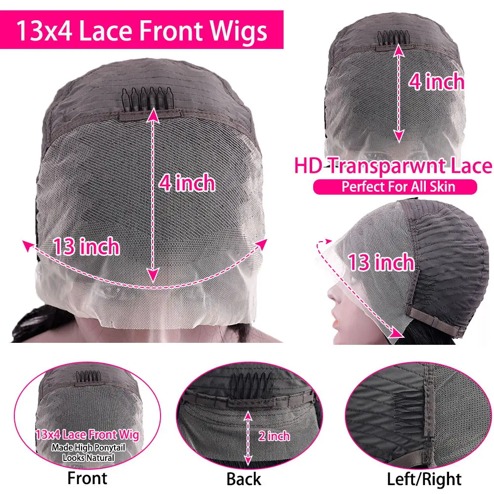 220% Chocolate Brown Short Bob Bone Straight 13x4 HD Transparent Lace Front Human Hair Wig Brazilian Lace Frontal Wigs For Women image 5