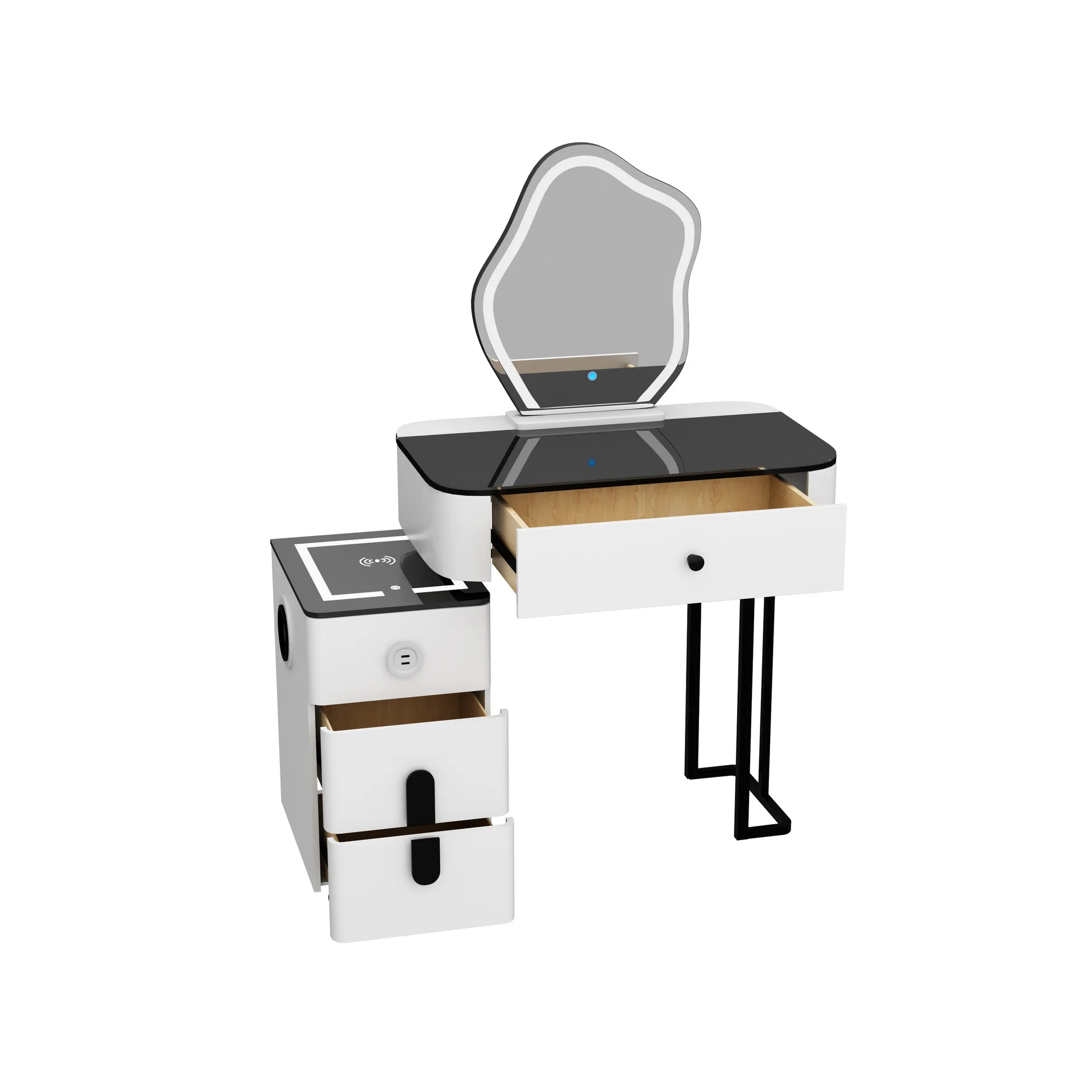 

Smart dresser, wireless charging light luxury Nordic bedroom dressing table
