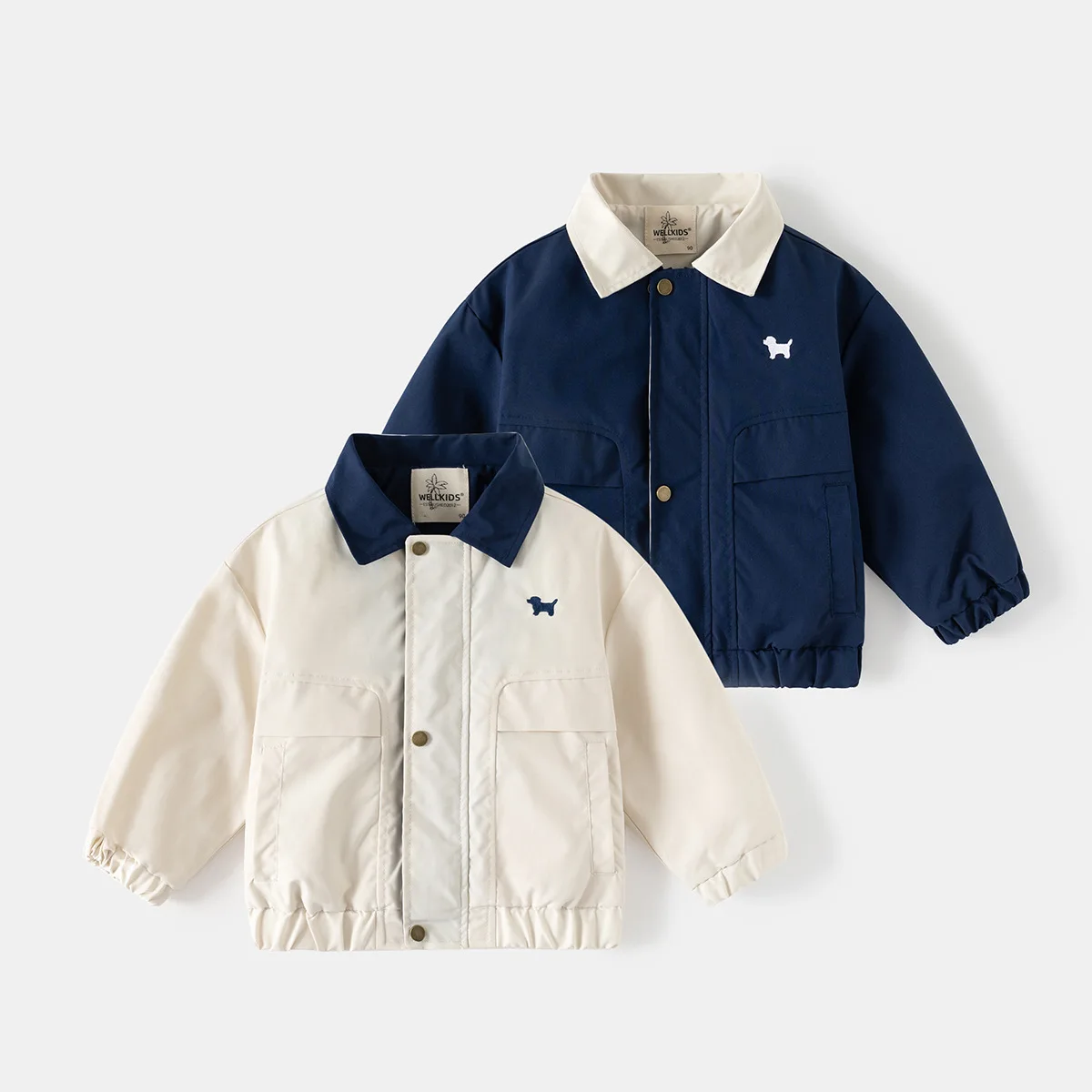 2025 Boys' Jacket, casual children's coat, Spring new children's outerwear, Korean-style baby baseball jacket