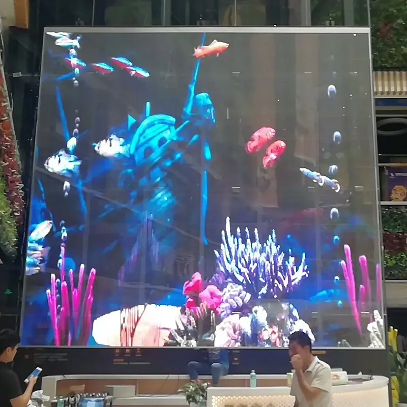 Chinese LED Advertising Digital Signage Displays RGB Led Screen Transparent Display Video TV Wall Indoor Customized