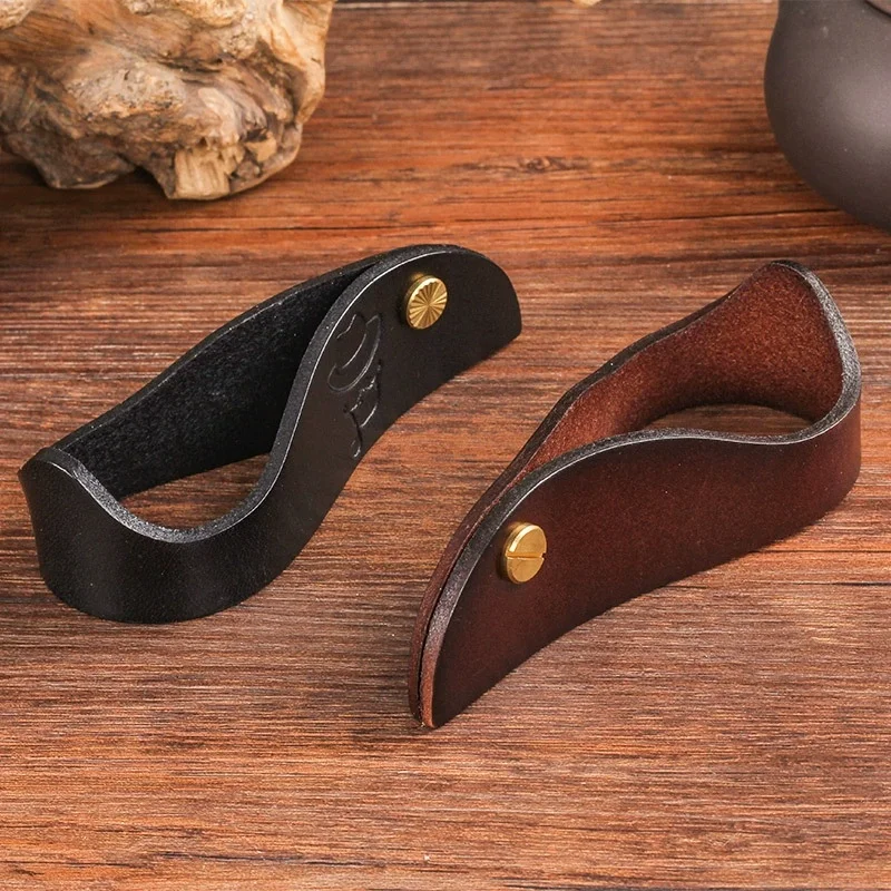 

Handmade Leather Pipe Display Stand Home Pipe Holder Holster Cigar Holder Leather Holder