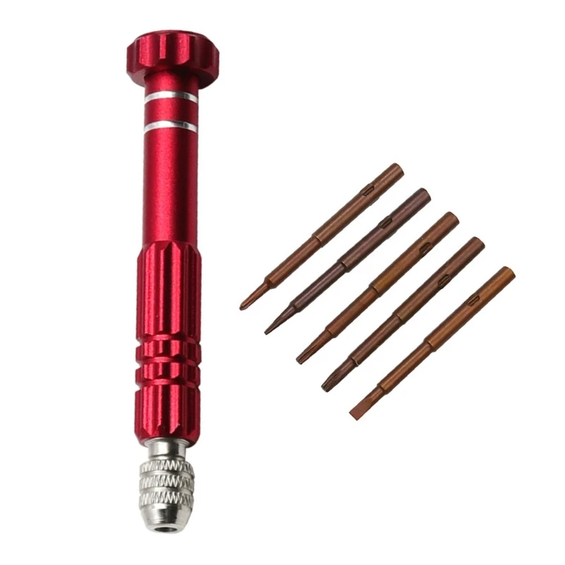 F92C thuận tiện 5 trong 1 kính máy tính Đồng hồ Đồng hồ sửa chữa vít vít bộ tháo rời để cắm trại ngoài trời và sửa chữa xe