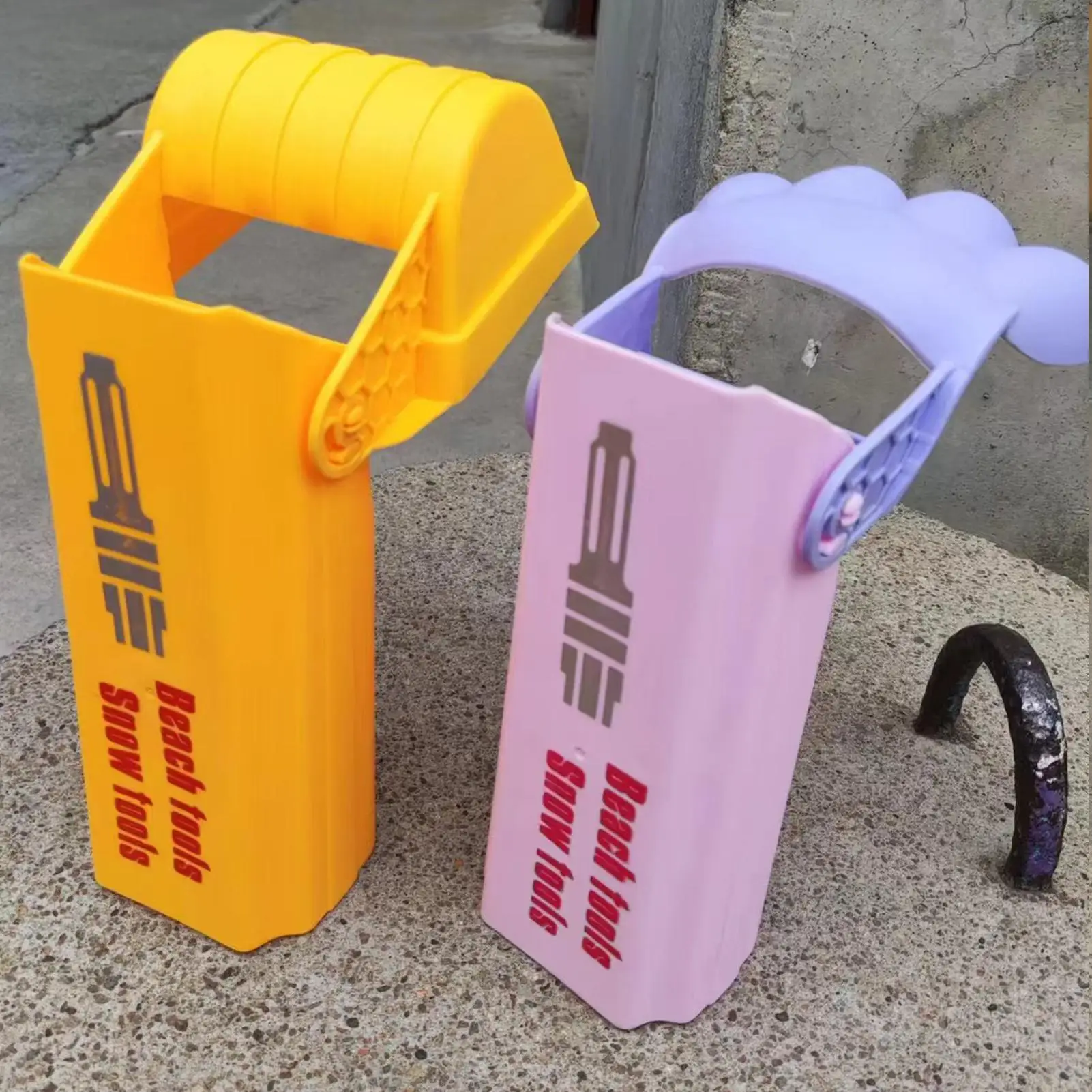 Braccio dell'escavatore Giocattolo per la sabbia Giocattolo per la presa della neve per bambini Grande scavatrice per sabbia ergonomica per l'allenamento delle impugnature I bambini giocano con la spiaggia di costruzione del castello