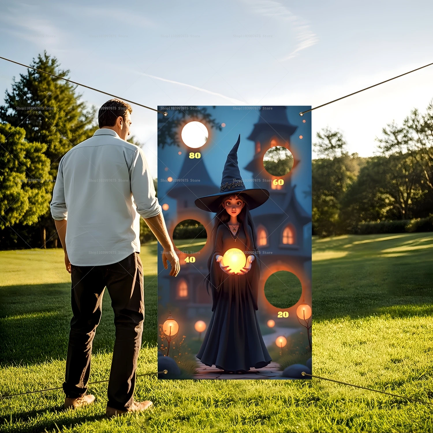Halloween Theme Bean Bag Toss  - Kids Outdoor Easter Gifts ulasan dan harga