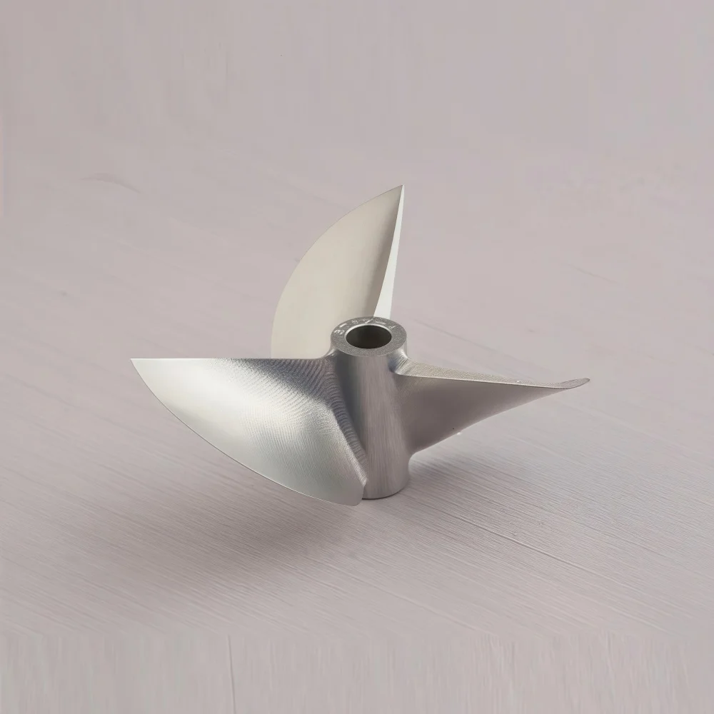 FATJAY, 1 unidad, barco RC 6717, hélice de 3 aspas, 6,35mm, tamaño del eje 67mm, diámetro exterior, paso de 1,7 ", accesorio de aleación de aluminio CNC