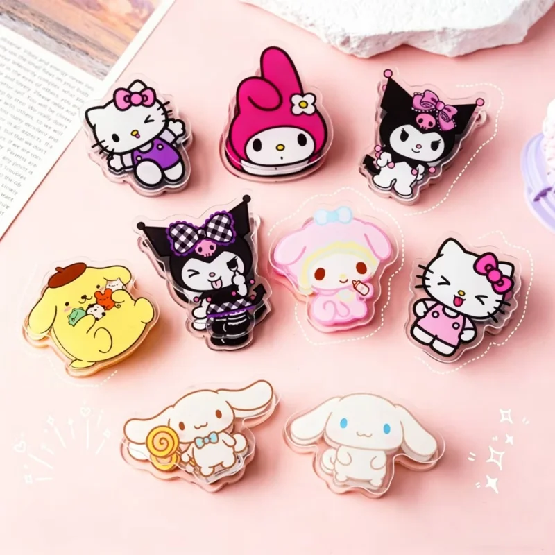 

Набор из 49 акриловых зажимов Sanrio Kuromi Melody Kitty для фотографий, поделок, декора, заметок, бумаги, канцелярских принадлежностей для офиса и школы