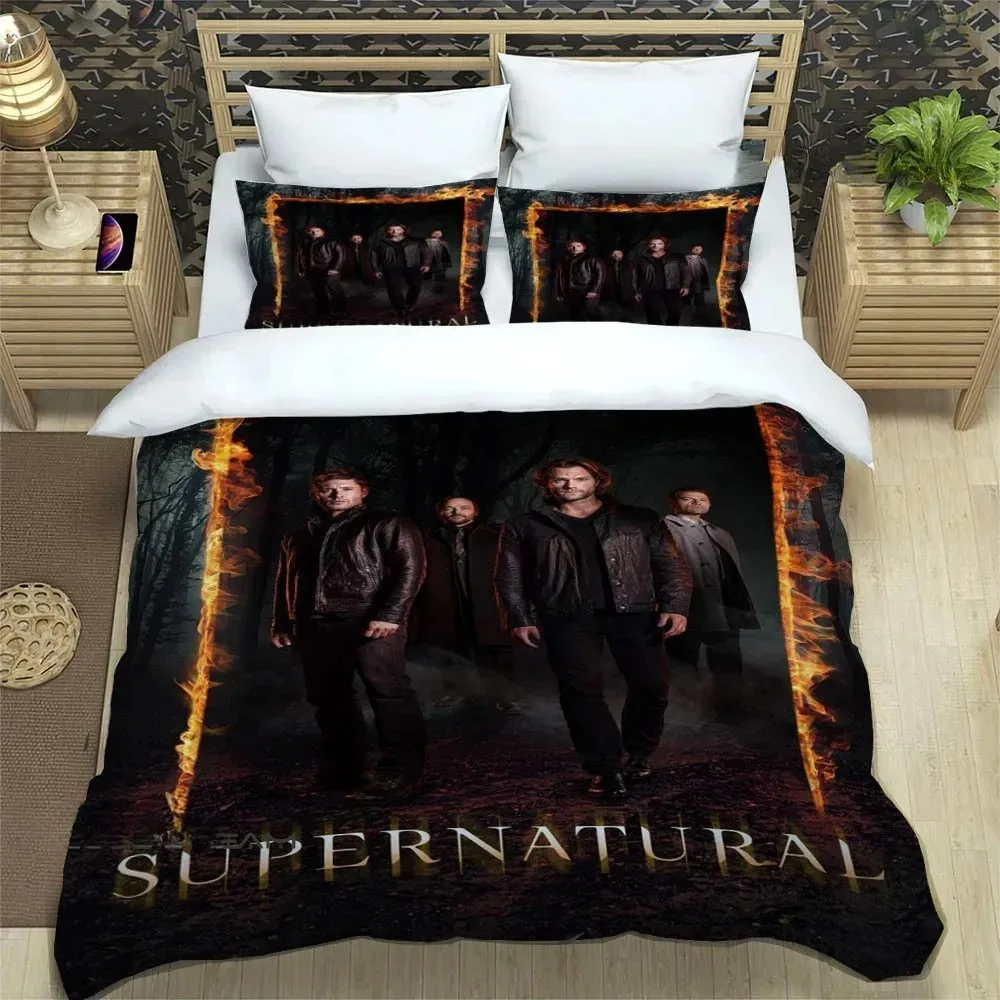 New TV series Supernatural Bedding Set Single Twin Full Queen King Size Bed Set Adult Kid Bedroom Duvet cover Set Home Textiles