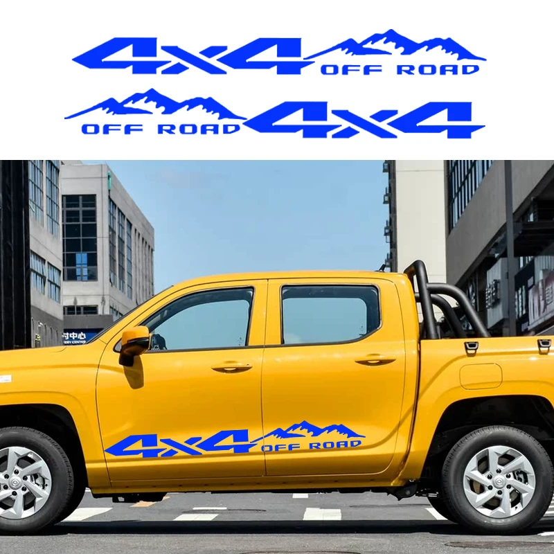 1pc carro montanha padrão adesivo 4x4 fora de estrada mountain bike lado adesivo à prova dwaterproof água pvc decalque do carro decoração do corpo decalque