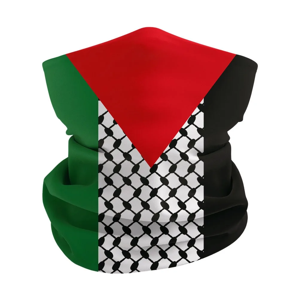 Palestine flag headscarf Multifunctional headscarf scarf biker sunscreen for men and women