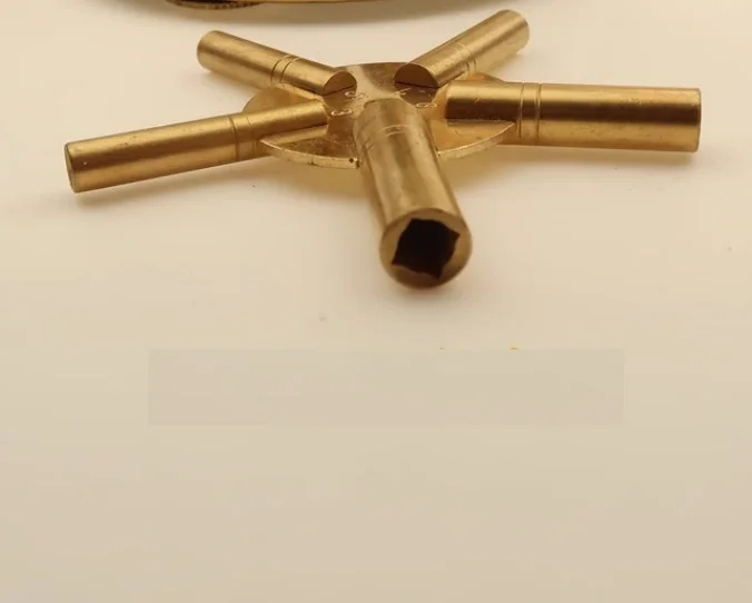 Brass Pendulum Clock Winding Key 2.5mm to 4.9mm Diameter Grandfather Clock Winder 400 Days 5 in 1 Tool W4811