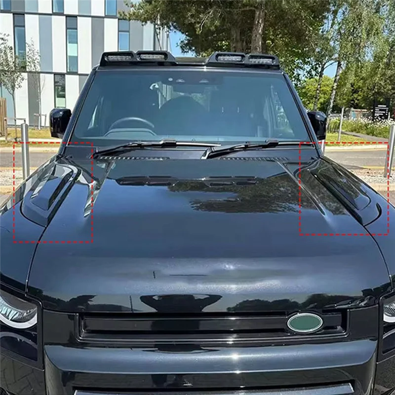 

Боковая накладка выхлопной системы, декоративная крышка капота, вентиляционное отверстие для Land Rover Defender 90 110 130, впускная решетка капота, решетка капота