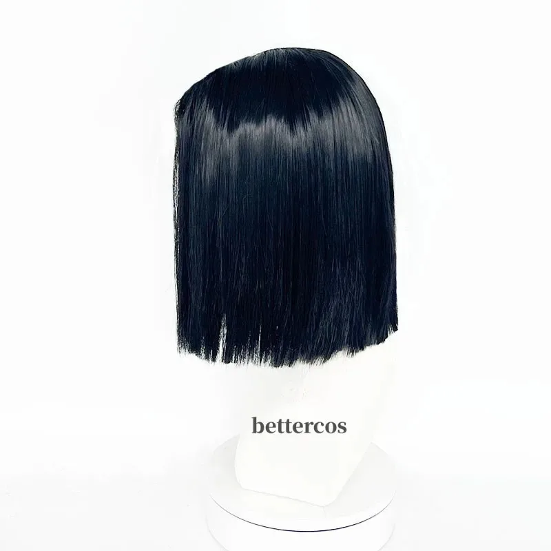Aa69Anime Ubuyashiki Kagaya 블랙 중간 내열성 헤어 코스프레 의상 가발