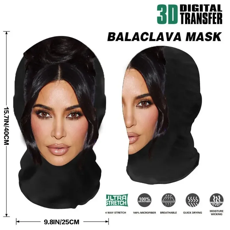 3d impresso kanye kardashian máscara de malha elástica decoração de halloween máscara engraçada unisex cosplay headwear rosto cheio moda chapéu chapelaria