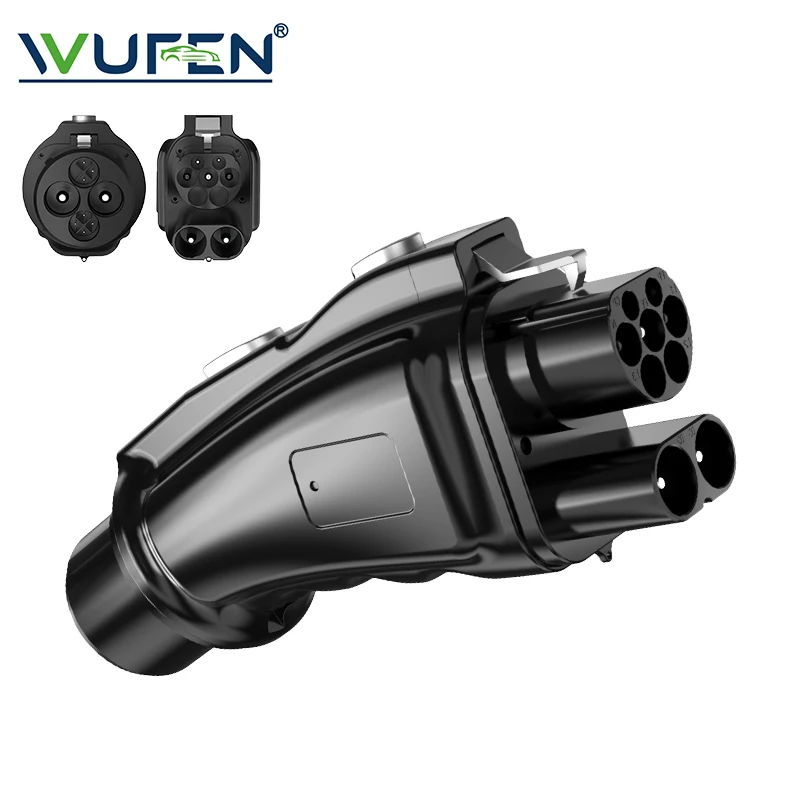 WUFEN for Japanese Brand Car CCS2 to Chademo Adapter 250A CCS2 Supercharger DC EV Charger Adapter CCS to Chademo Connector 250KW