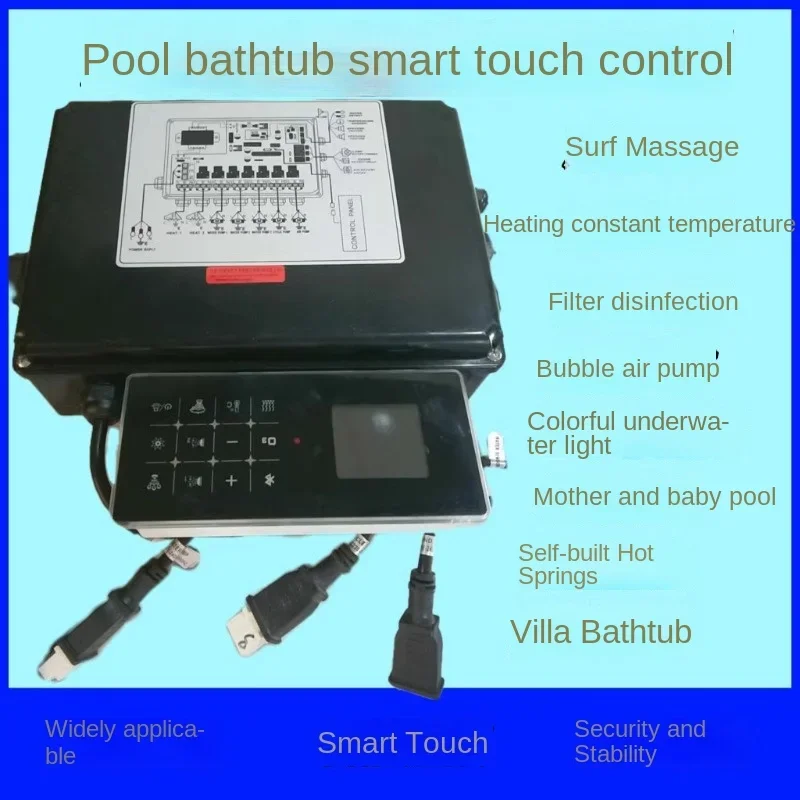 pool bathtub intelligent control touch screen distribution box civil engineering