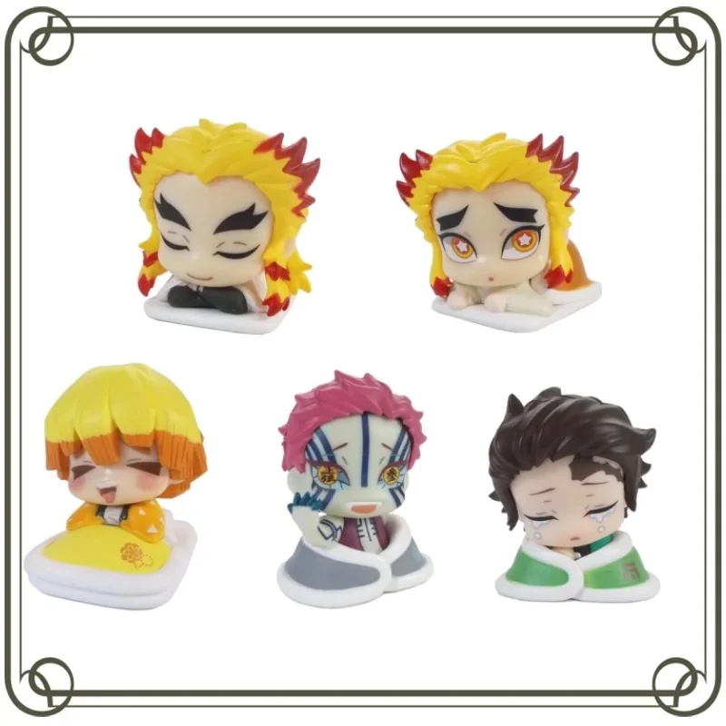 

Demon Slayer: Kimetsu No Yaiba Figures Kamado Tanjirou Agatsuma Zenitsu Kyoujurou Senjuro Akaza Action Figures Model Kids Toy