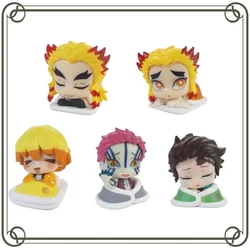 Demon Slayer: Kimetsu No Yaiba Figures Kamado Tanjirou Agatsuma Zenitsu Kyoujurou Senjuro Akaza Action Figures Model Kids Toy