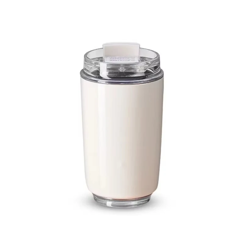 1PCS Tumbler Thermos Cup Milky White Coffee Mug Car Insulated Water Bottle Travel Stainless Steel Vacuum Flasks Drinking Kettle image 4