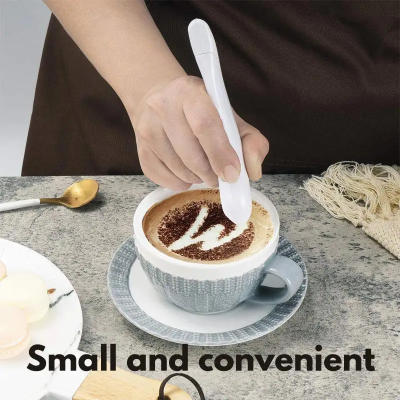 Electrical Latte Art Pen Coffee Carving Pen Baking Pastry Tools Portable Reusable Cappuccino Latte Cake Decoration Kitchen Tools