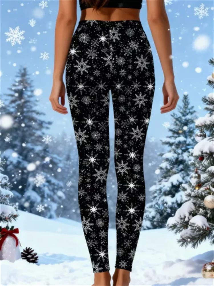 طماق المرأة طماق عيد الميلاد بسط الجوارب ضئيلة مثير أزياء اليوغا السراويل العصرية بارد تجريب السراويل #3