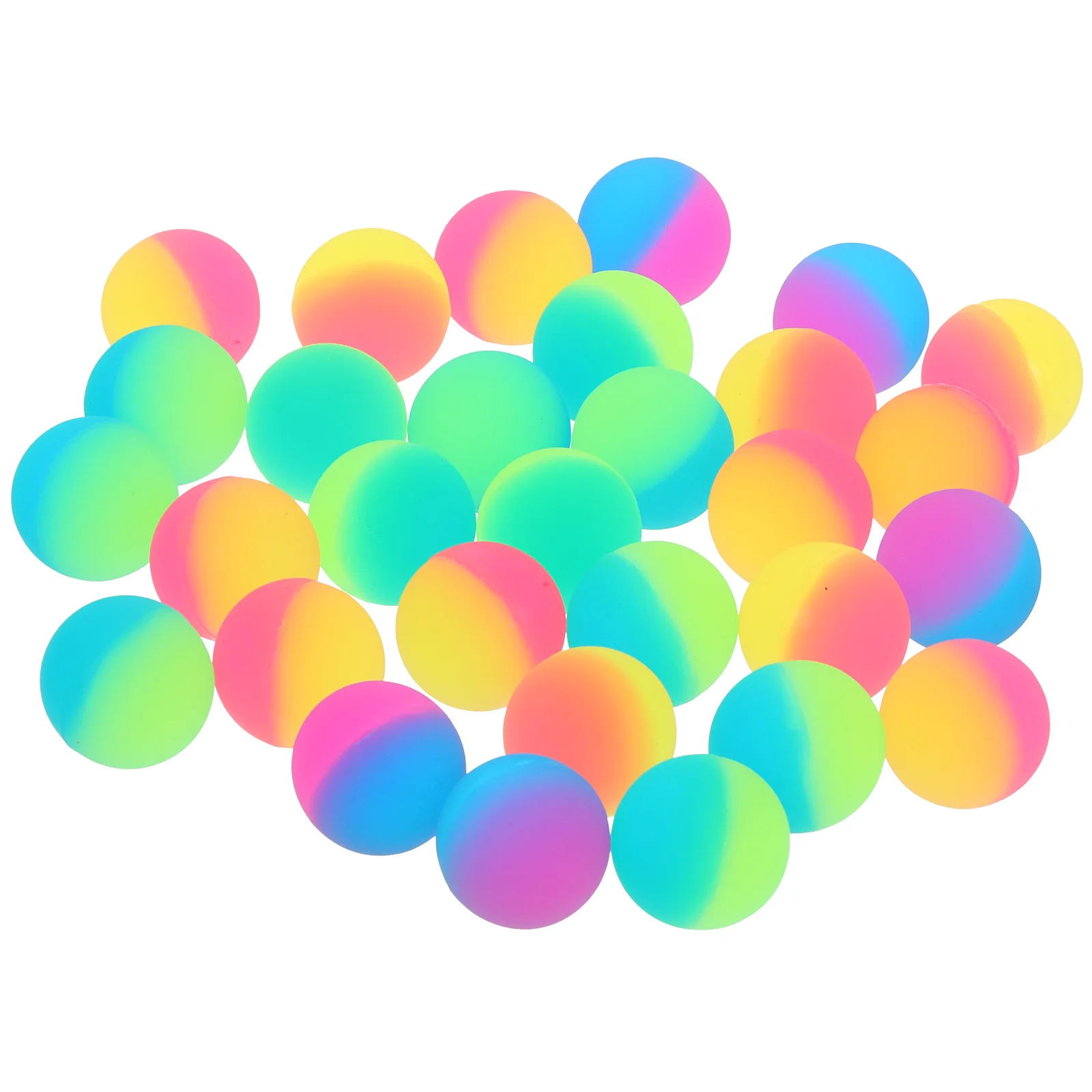 30 pezzi palline rimbalzanti colorate per bambini leggere di piccole dimensioni in plastica premium per bambini ricreazioni divertenti palline rimbalzanti giocattoli antistress