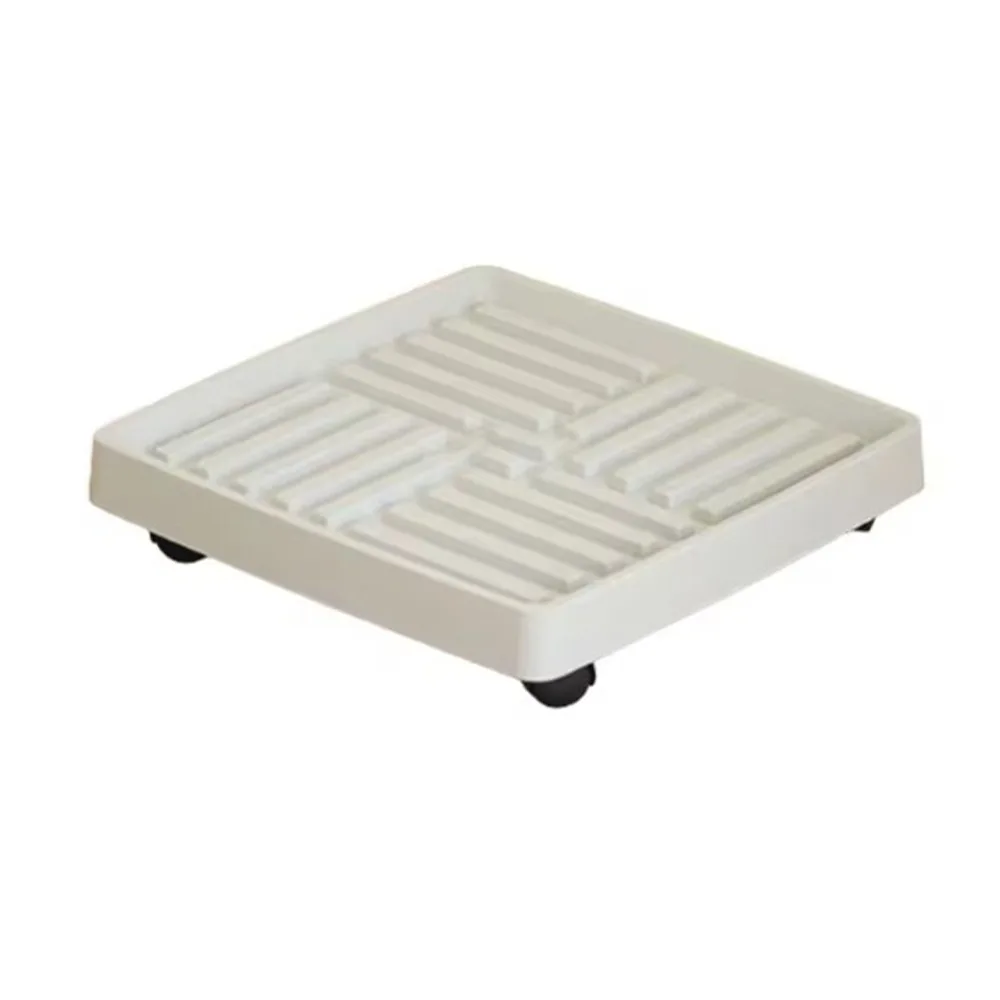 Mobile Flower Pot Stand Trays Plastic Multifunctional Flower Disc Base Anti Rotting Root Round Square Plant Pot Tray Stand Patio