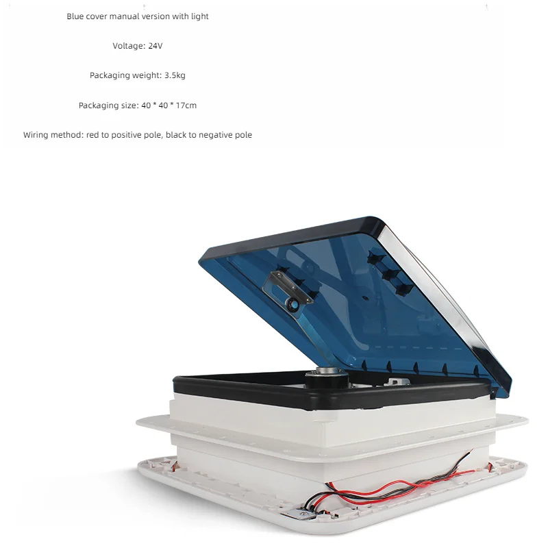 11\'\' CE Manual control Caravan accessories roof Motorhomes vents 12V fan without LED camper window Recreational Vehicle
