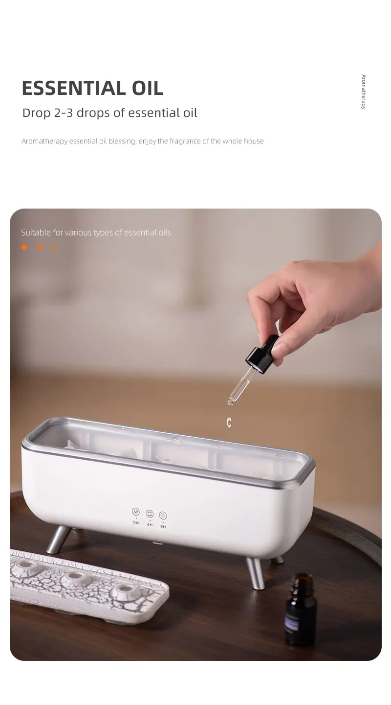 Simulierter Vulkan-Lava-Luftbefeuchter mit Farblichtern, Aroma-Diffusor, Fernbedienung, 5 Düsen, 2 Nebelmodi, tanzende Quallen – Detail 10