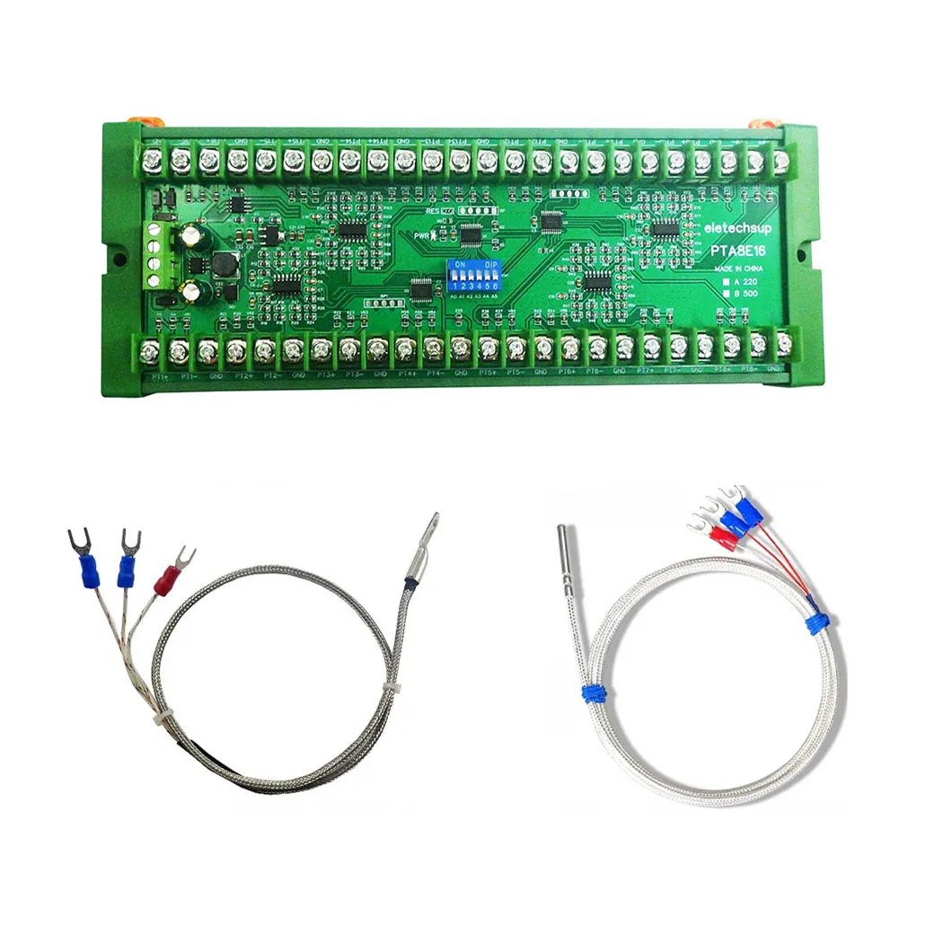 

16AI RS485 Analog Input RS485 PT100 RTD Temperature Sensor Collector For Lithium Battery Test PLC Configuration Software