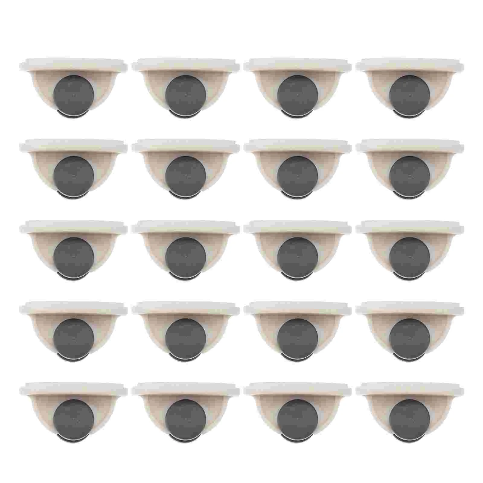 

20 Pcs Clear Bins Bottom Pulley Accessories Garbage Can Self-Adhesive Case Wheel Computer Cart